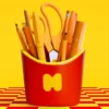 Stifteköcher Pommesbox aus Keramik