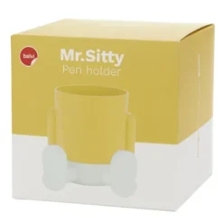 Stifteköcher sitzender Körper - Mr. Sitty gelb