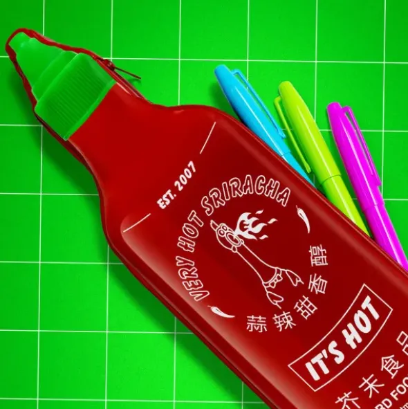 Stiftemäppchen Hot - Sriracha Soßenflasche