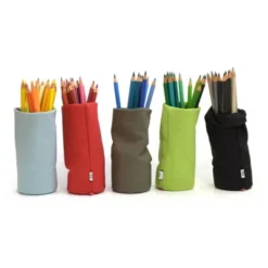 Stifte- und Brillenhalter SACCO aubergine – Stoffköcher Organizer