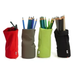 Stifte- und Brillenhalter SACCO aubergine – Stoffköcher Organizer