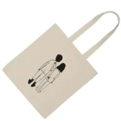 Stofftasche Jutebeutel, naked couple back