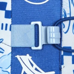 Strandkissen aufblasbar 35 x 27 cm mit Meeresmuster – mit Staufach & Zusatzbeutel zur Beschwerung