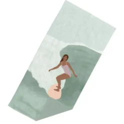 Strandtuch Surfing - Badetuch 180 x 90 cm Baumwolle