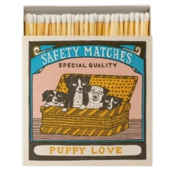 Streichhölzer Hundewelpen lang - Luxury Matches Square