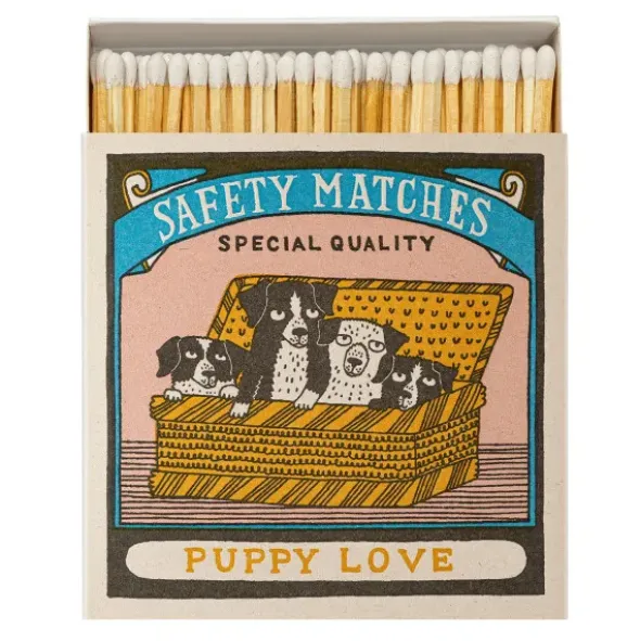 Streichhölzer Hundewelpen lang - Luxury Matches Square