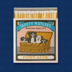 Streichhölzer Hundewelpen lang - Luxury Matches Square