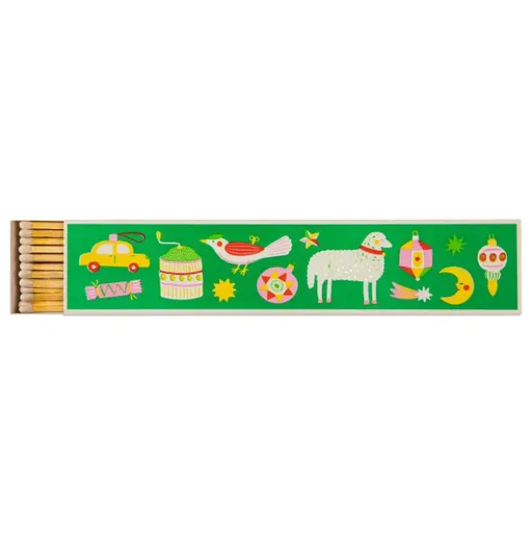 Streichhölzer Weihnachtsmotiv extra lang - XL Zündhölzer 28 cm