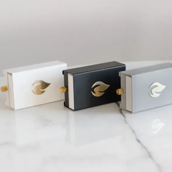 Streichholzbox Metall mit Schublade & Zündhölzer groß - MATCHBOX weiß