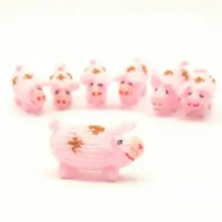 Strick Schweinchen spottet rose (handmade)