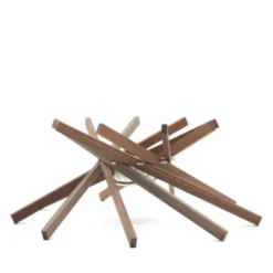 Stövchen Holz keep’ot – Teewärmer aus Nussbaumholz für Teekannen