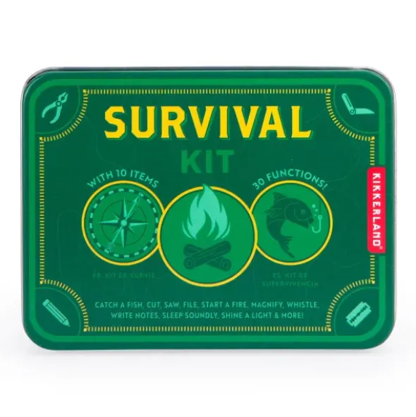 Survival Kit - Überlebenskit Dose 10 Artikeln & 30 Funktionen