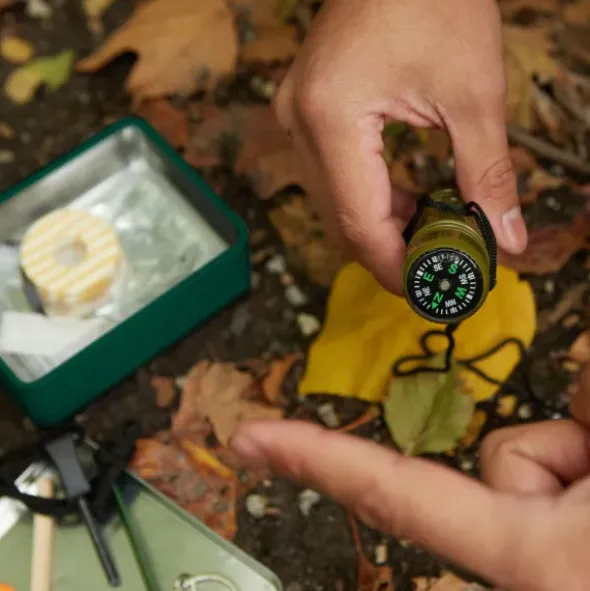 Survival Kit - Überlebenskit Dose 10 Artikeln & 30 Funktionen