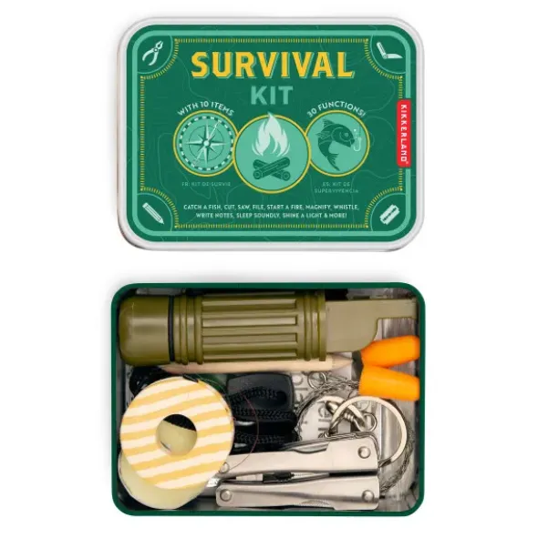 Survival Kit - Überlebenskit Dose 10 Artikeln & 30 Funktionen