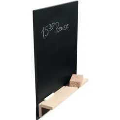 Tafel Nik - Kreidetafel mit Holzablage inkl. Kreide & Schwamm