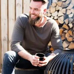 Tasse Emaille, schwarz