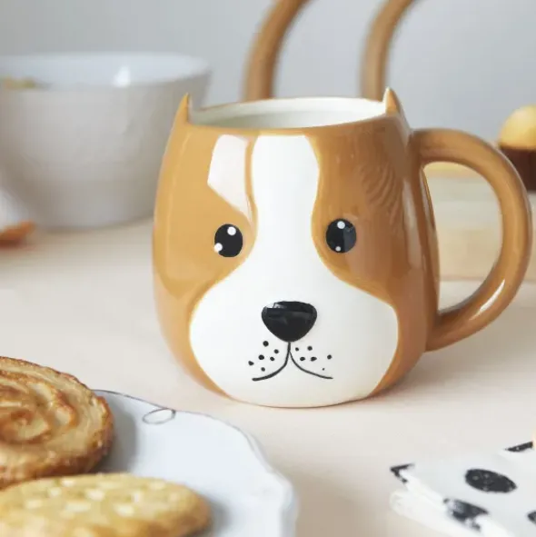 Tasse Hund - Tier Kaffeebecher WOOF!