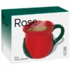 Tasse in Rosen-Optik aus Keramik 350 ml