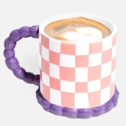 Tasse in Tortenoptik aus Keramik 420 ml