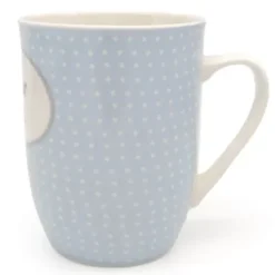Tasse 0,5 l Bruderherz - pastellblau mit Punkten