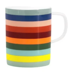 Tasse LORENZO - graphisches Muster bunt gestreift