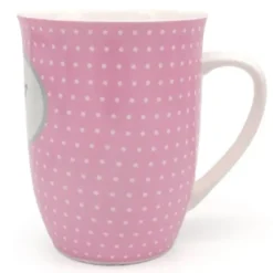 Tasse 0,5 l Schwesterherz - rosa mit Punkten