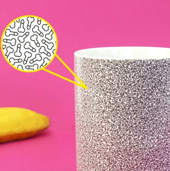 Tasse mit Mikro Penis Motiv