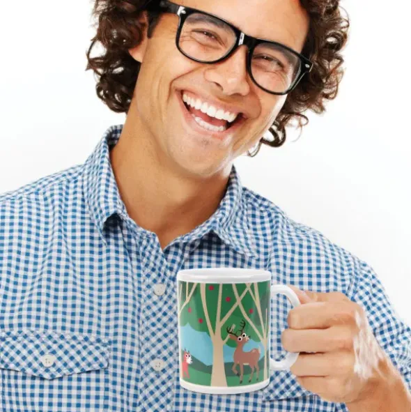 Tasse mit Waldtiere Wechselmotiv - Morph Mug WOODLANDS - Wärmeeffekt