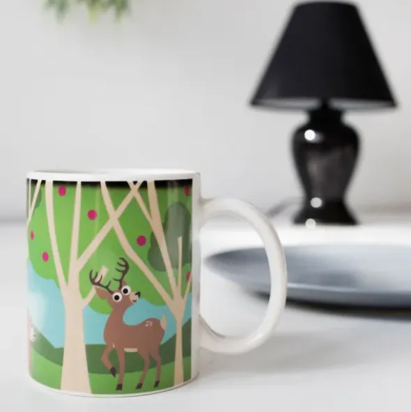 Tasse mit Waldtiere Wechselmotiv - Morph Mug WOODLANDS - Wärmeeffekt