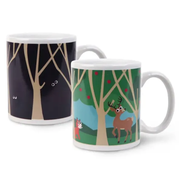 Tasse mit Waldtiere Wechselmotiv - Morph Mug WOODLANDS - Wärmeeffekt