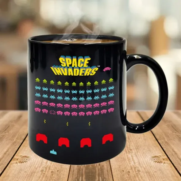 Tasse Space Invaders - Wechselmotiv Morph Mug - Wärmeeffekt