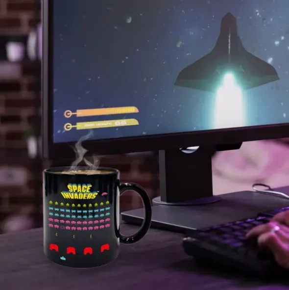 Tasse Space Invaders - Wechselmotiv Morph Mug - Wärmeeffekt
