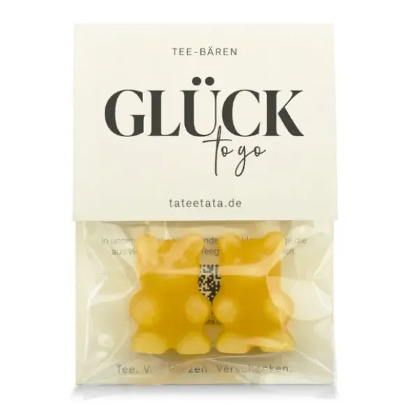 Tee Bärchen 2er-Set GLÜCK TO GO - Pfirsich Zitrone