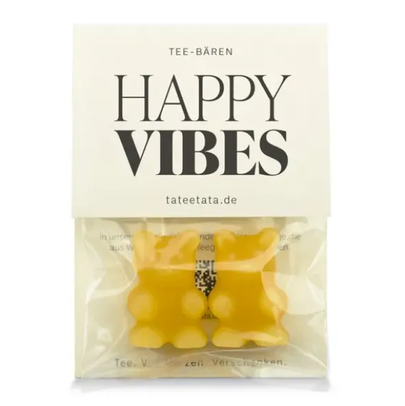 Tee Bärchen 2er-Set HAPPY VIBES - Pfirsich Zitrone