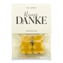 Tee Bärchen 2er-Set KLEINES DANKE - Pfirsich Zitrone