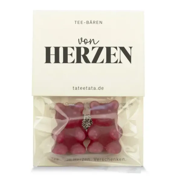 Tee Bärchen 2er-Set VON HERZEN - Himbeer Vanille