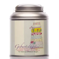 Teedose mit Früchtetee - Geburtstagstee Torte