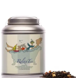 Teedose mit Kräutertee - Relax Tee