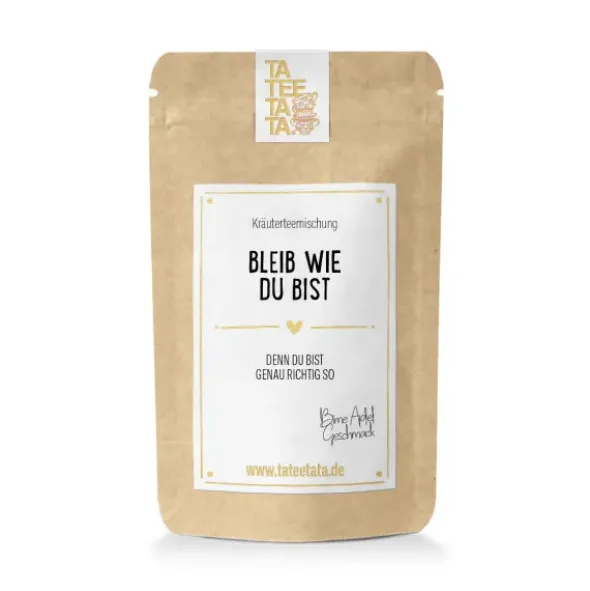 Tee Geschenktüte - Bleib wie du bist