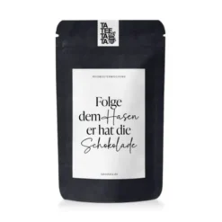 Tee Geschenktüte - Folge dem Hasen - er hat die Schokolade