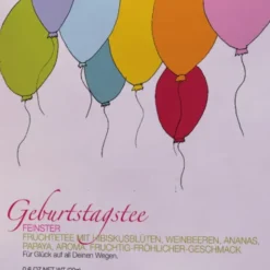 Tee im Umschlag - Geburtstagstee Luftballon