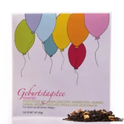 Tee im Umschlag - Geburtstagstee Luftballon
