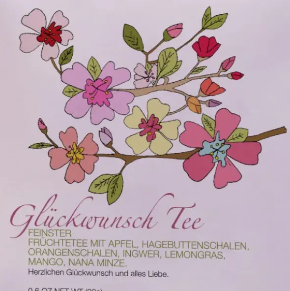Tee im Umschlag - Glückwunsch Tee