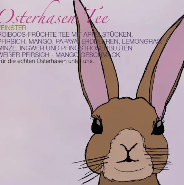 Tee im Umschlag - Osterhase