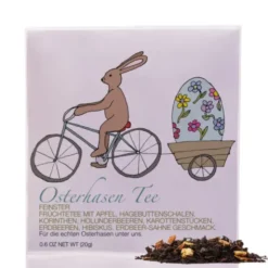 Tee im Umschlag - Osterhase mit Osterei