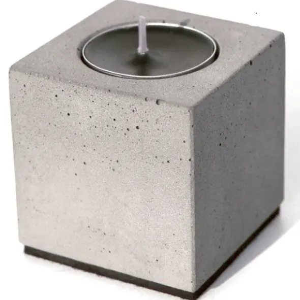 Teelichthalter Block aus Beton