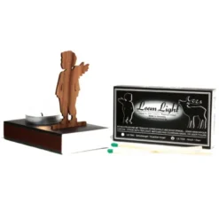 Teelichthalter Streichholzschachtel mit Engel Steckfigur
