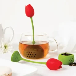 Teesieb TULIP, Blume Tee-Ei Tulpe rot