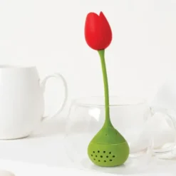 Teesieb TULIP, Blume Tee-Ei Tulpe rot