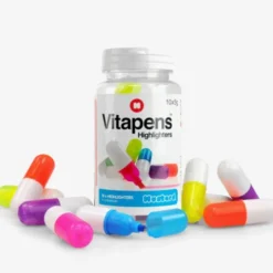 Textmarker Vitapens - 10 Neonstifte in Pillen-Form